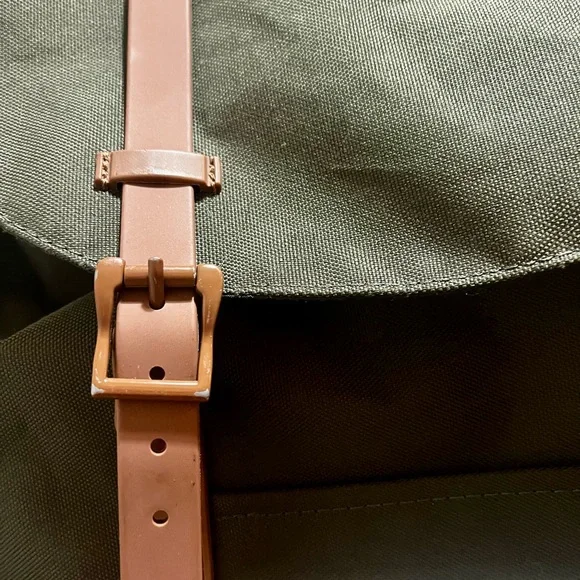 Herschel Supply Company Olive and Pink Salmon Backpack - Picture 5 of 16